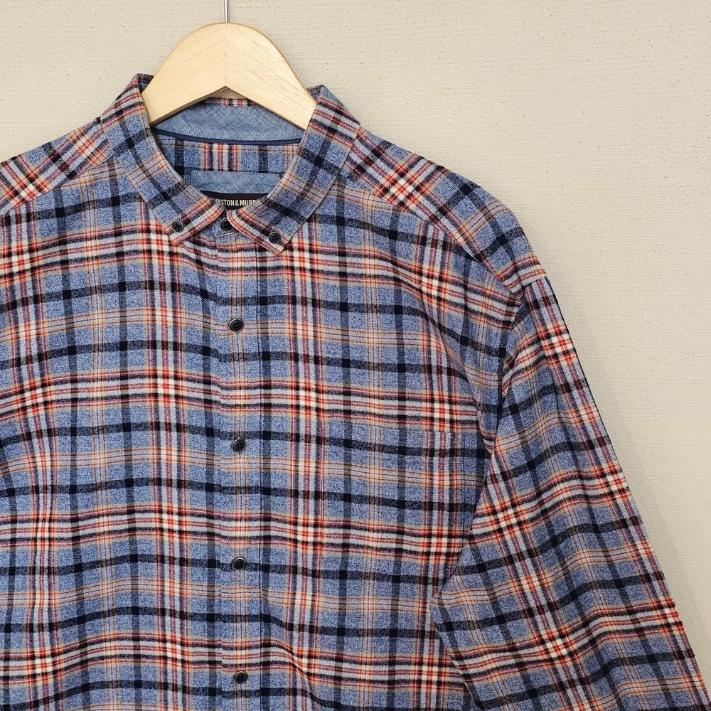 Johnston & Murphy Flannel Button Down XL